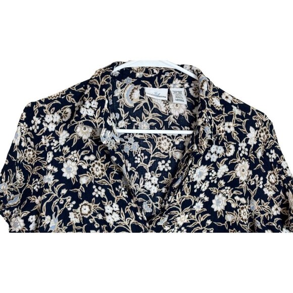 Jaclyn Smith Women's Blouse Color Floral  Size Large Sku 2449 - Picture 4 of 15